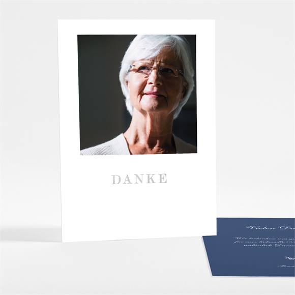 Trauerdanksagung Sanftmut - Silber ref.N28126