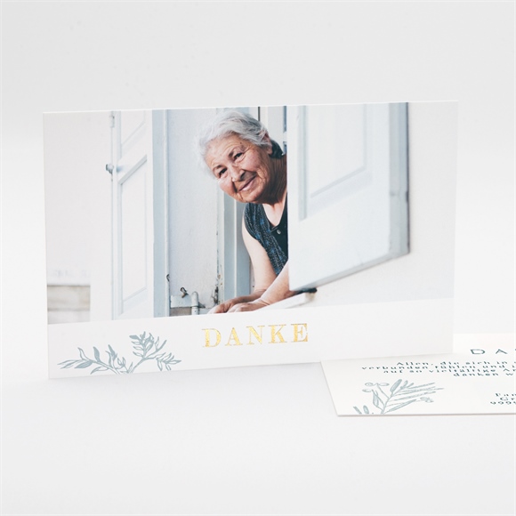 Trauerdanksagung Waldfrieden - Gold ref.N17130