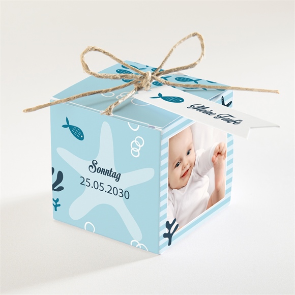 Geschenkbox Taufe Fischschwarm ref.N34034