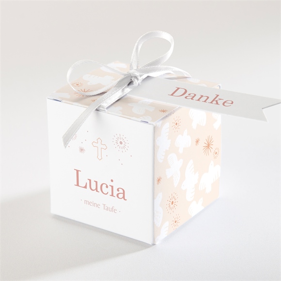 Geschenkbox Taufe Taubenflug ref.N340602