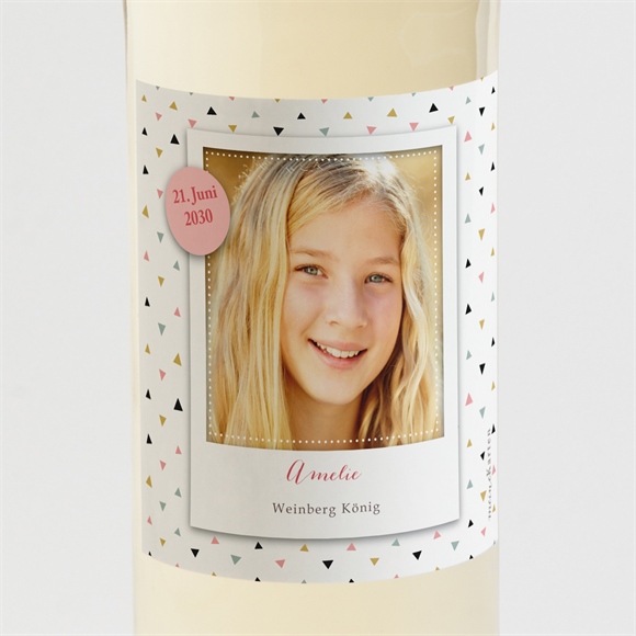 Flaschenetikett Kommunion Festlich Modern ref.N3001854