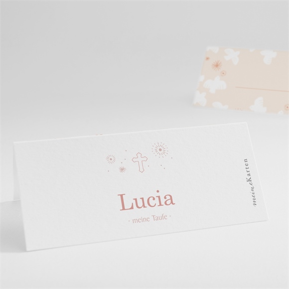 Tischkarte Taufe Taubenflug ref.N440905