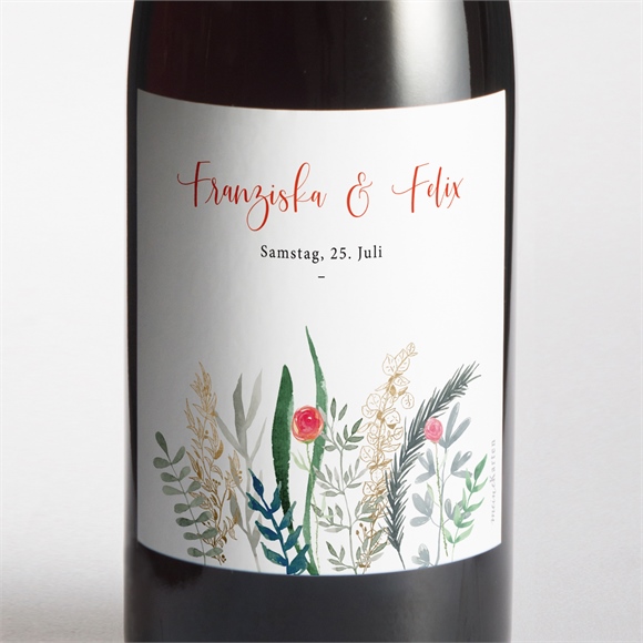 Flaschenetikett Hochzeit Frühlingsdüfte ref.N3001621