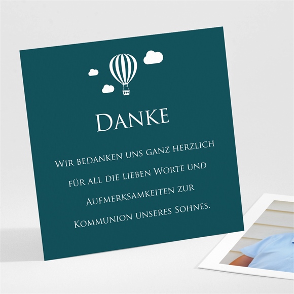 Dankeskarte Kommunion Schöne kleine Symbole ref.N301385