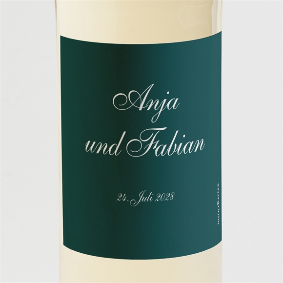 Flaschenetikett Hochzeit Klassisches Monogramm ref.N3001624