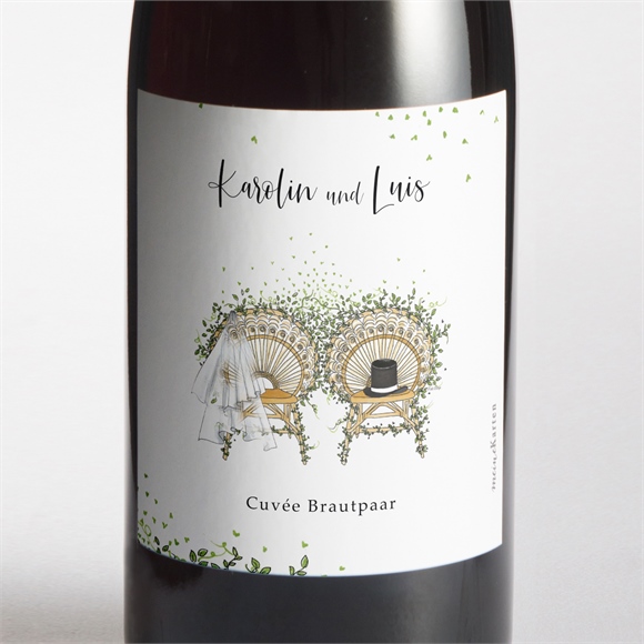 Flaschenetikett Hochzeit Landkunstliebe ref.N3001730