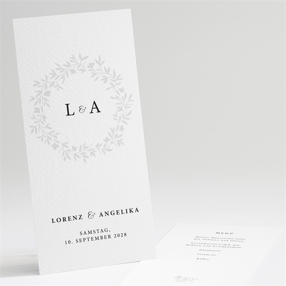 Menükarte Hochzeit herrlich