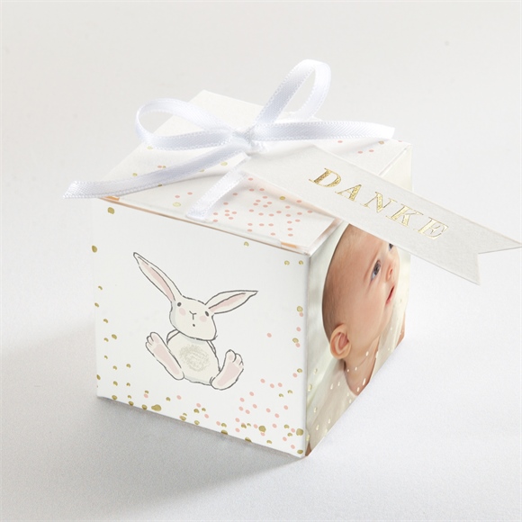 Geschenkbox Taufe Kleines Kaninchen - Gold ref.N340558
