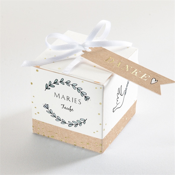 Geschenkbox Taufe Kleines Programm - Gold ref.N340544
