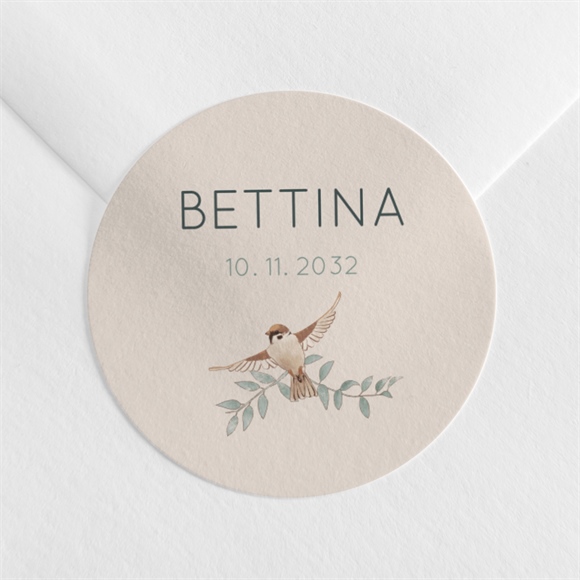 Sticker Geburt Vogelgesang ref.N3601341