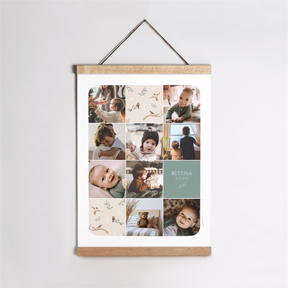 Geburtsposter Vogelgesang ref.N260111