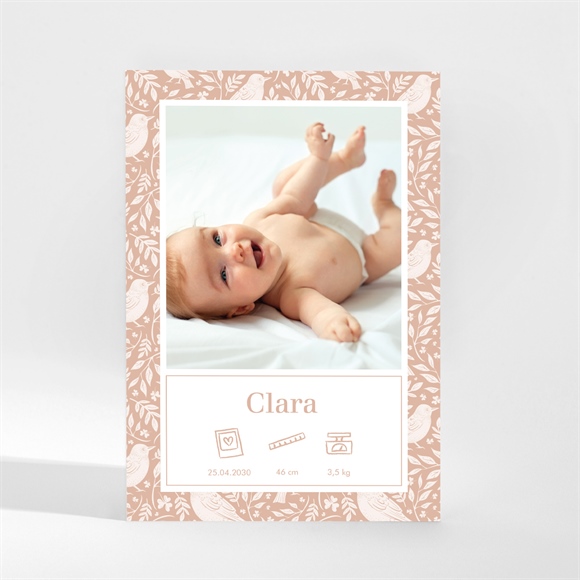 Geburtskarte Verspielt - Magnet ref.N210157