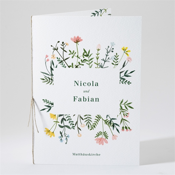 Kirchenheft Hochzeit Wilde Blumen ref.N491319