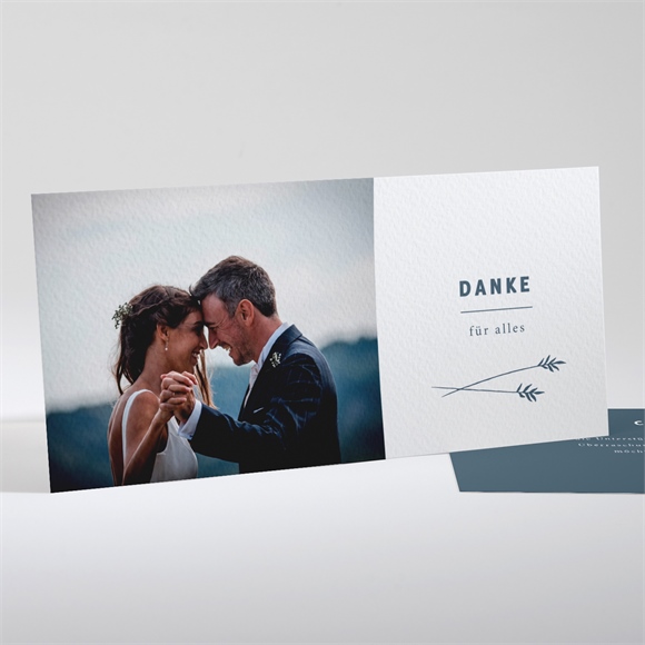 Dankeskarte Hochzeit Halm ref.N131122