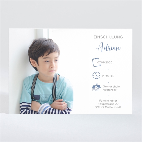 Einladungskarte Einschulung Endlich Schulkind ref.N110240
