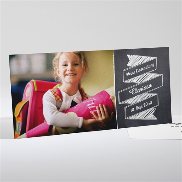 Einladungskarte Einschulung Kreidetafel ref.N131126
