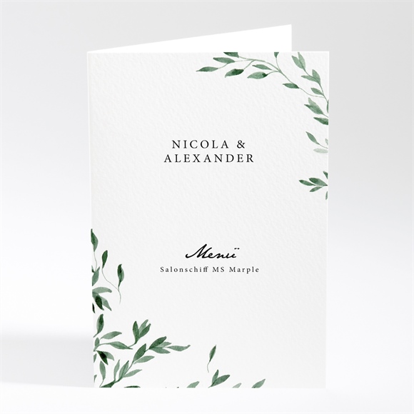 Menükarte Hochzeit Unter dem Olivenbaum - Klapp ref.N401888