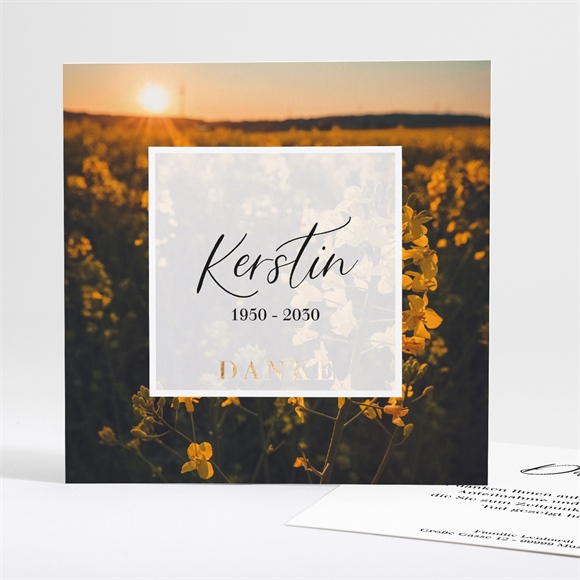 Trauerdanksagung Ewig - Quadrat ref.N351393