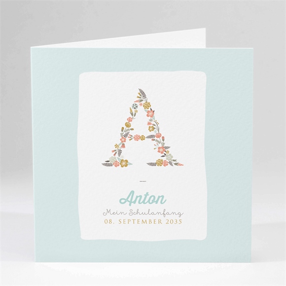 Einladungskarte Einschulung Zarter Schulbeginn ref.N451431