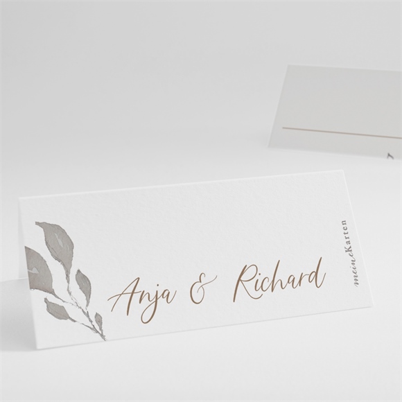 Tischkarte Hochzeit Elegante Skizze ref.N440879