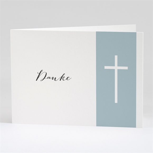 Trauerdanksagung Einfache Eleganz - Klappkarte ref.N42141