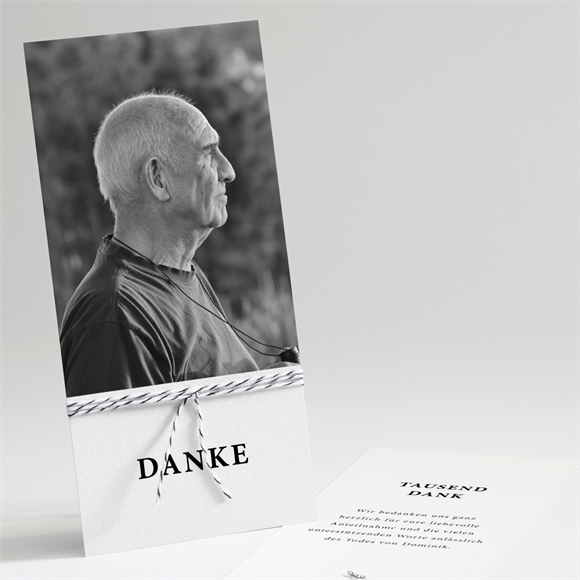 Trauerdanksagung Sein Roman - Kordel ref.N221259