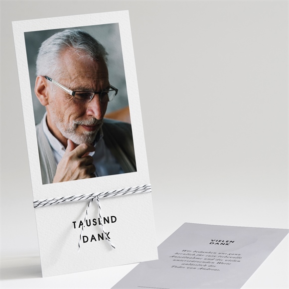 Trauerdanksagung Abschied - Kordel ref.N221261