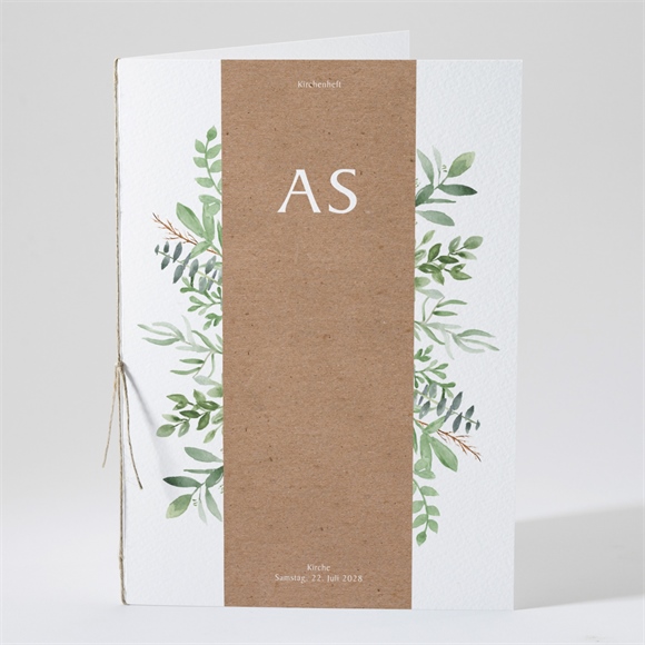 Kirchenheft Hochzeit Zierliches Laub ref.N491350