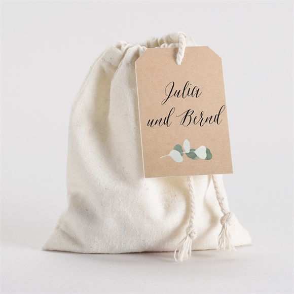 Geschenkbeutel Hochzeit Eukalyptus rustikal ref.N291552