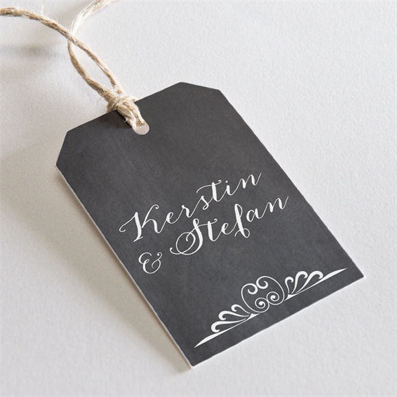 Geschenkanhänger Hochzeit retro ausgefallen