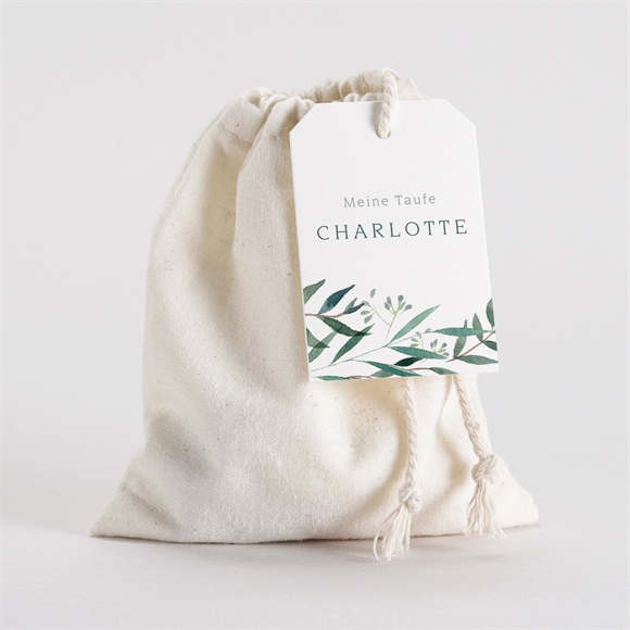 Geschenkbeutel Taufe Pflanzenschmuck ref.N291505