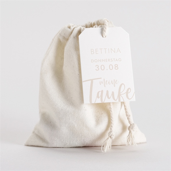 Geschenkbeutel Taufe Kupfer Schrift ref.N291538