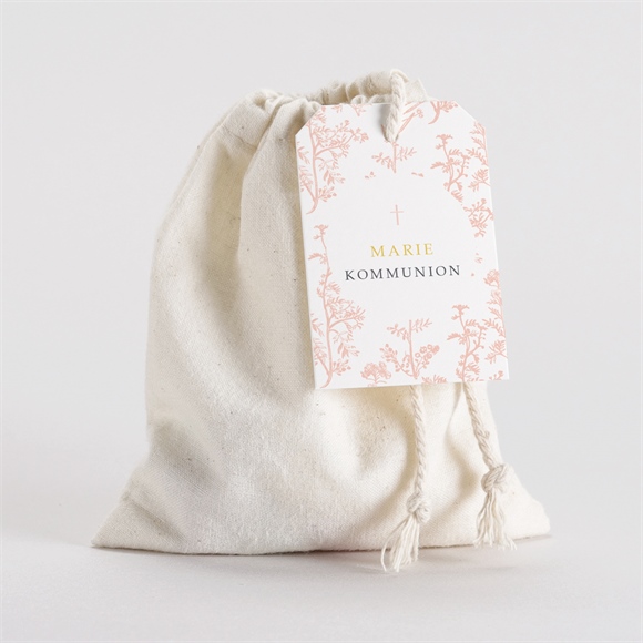 Geschenkbeutel Kommunion pflanzendrucke