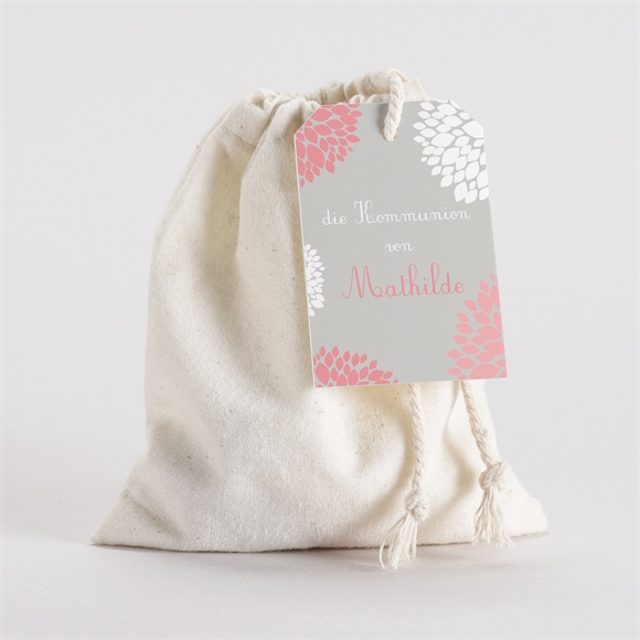 Geschenkbeutel Kommunion Taube mit Blumen ref.N291528