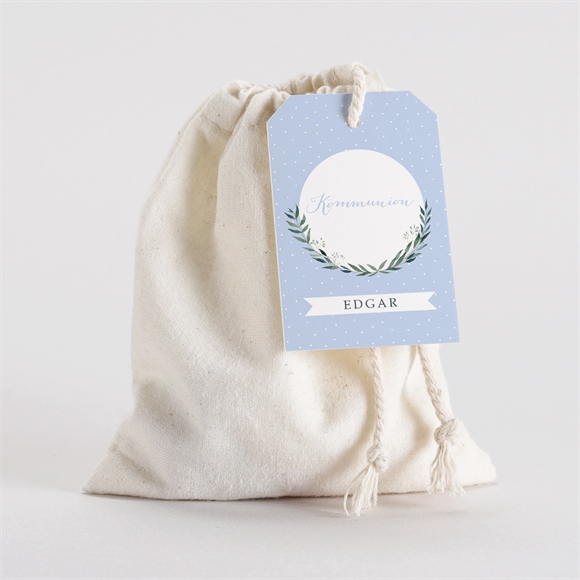Geschenkbeutel Kommunion Zartes Blau ref.N291511