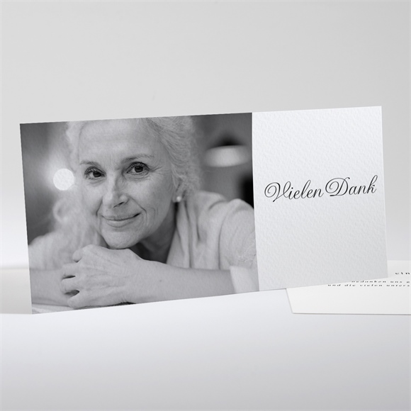 Trauerdanksagung Schöne Erinnerung - Quer/lang ref.N131131