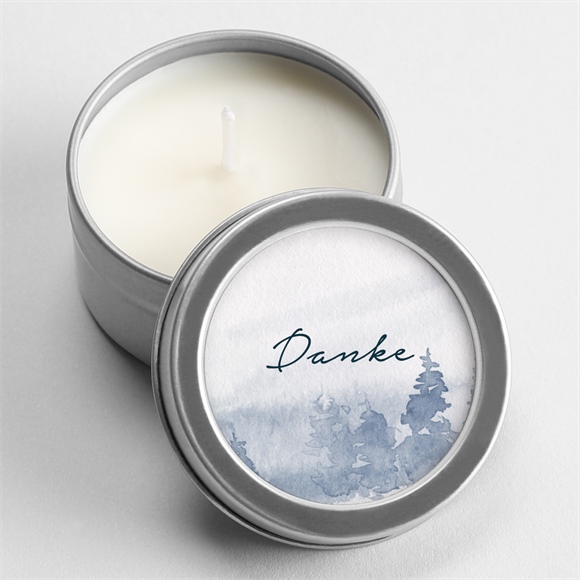 Kerze Trauer Waldaquarell ref.N3601565