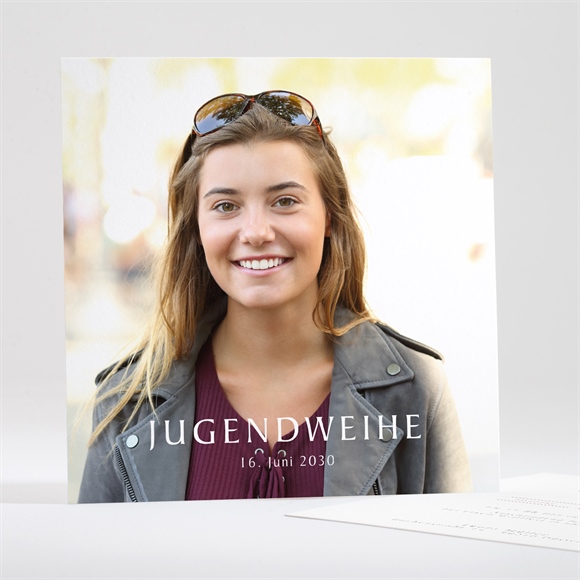 Einladungskarte Jugendweihe Flieder ref.N351441