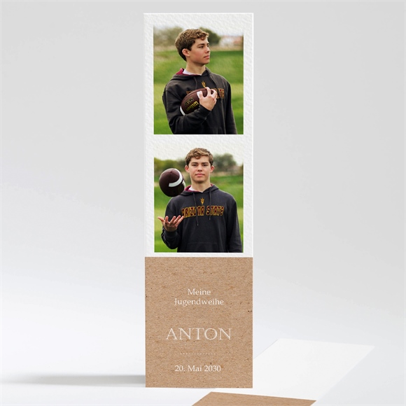 Andenken Jugendweihe Trendiges Kraftpapier ref.N201349