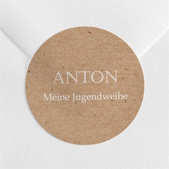 Aufkleber Jugendweihe Trendiges Kraftpapier ref.N3601690