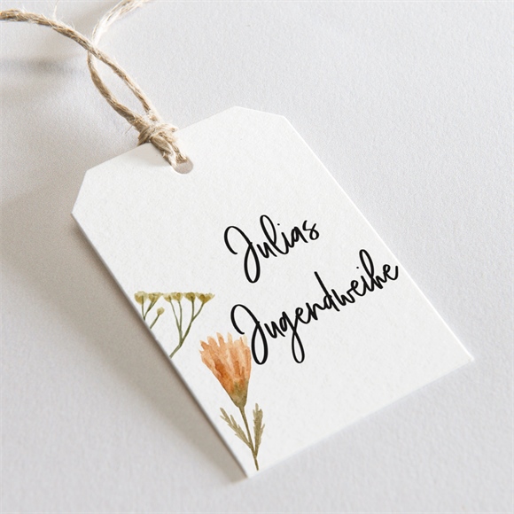 Geschenkanhänger Jugendweihe Florale Stimmung ref.N291596