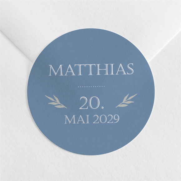 Aufkleber Firmung Blaue Fotocollage ref.N3601323