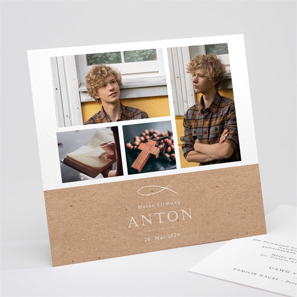 Einladungskarte Firmung Licht und Glaube ref.N311284