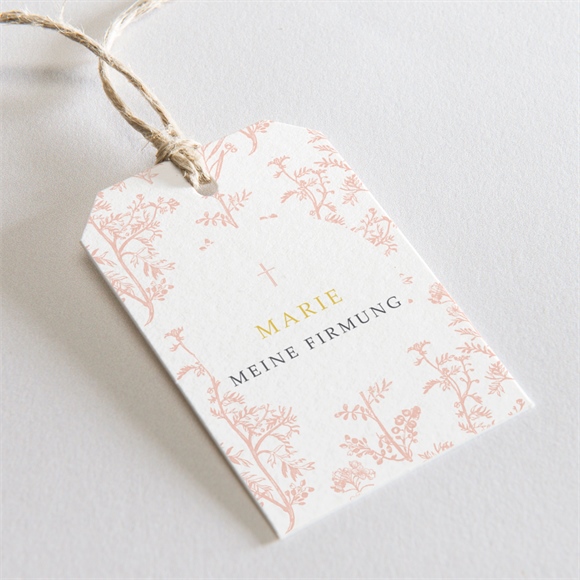 Geschenkanhänger Firmung Toile-de-Jouy ref.N291608