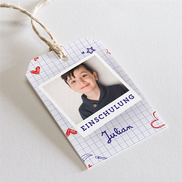 Geschenkanhänger Einschulung Schulheft ref.N291632