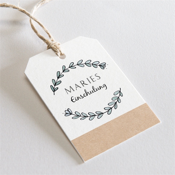 Geschenkanhänger Einschulung Schule auf dem Land ref.N291649