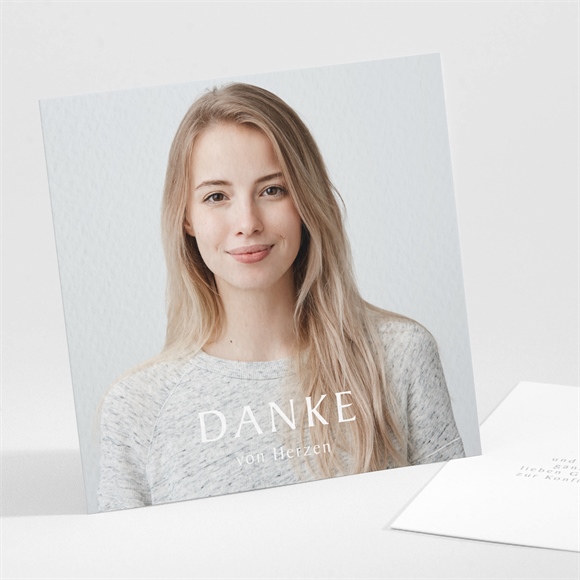 Dankeskarte Konfirmation Goldener Ichthus ref.N301484