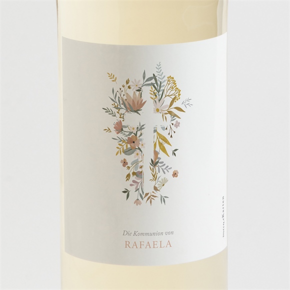Flaschenetikett Kommunion Starker Glaube ref.N3001960