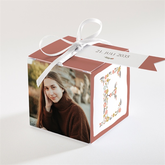 Geschenkbox Jugendweihe Florales Initial ref.N340647