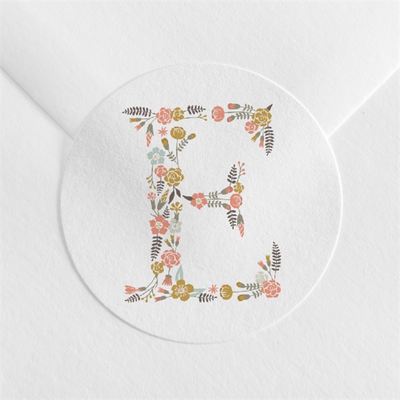 Aufkleber Firmung Florales Initial ref.N3601760